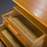 Model 75 Teak Desk by Gunni Omann for Omann Jun Furniture Factory, 1960s