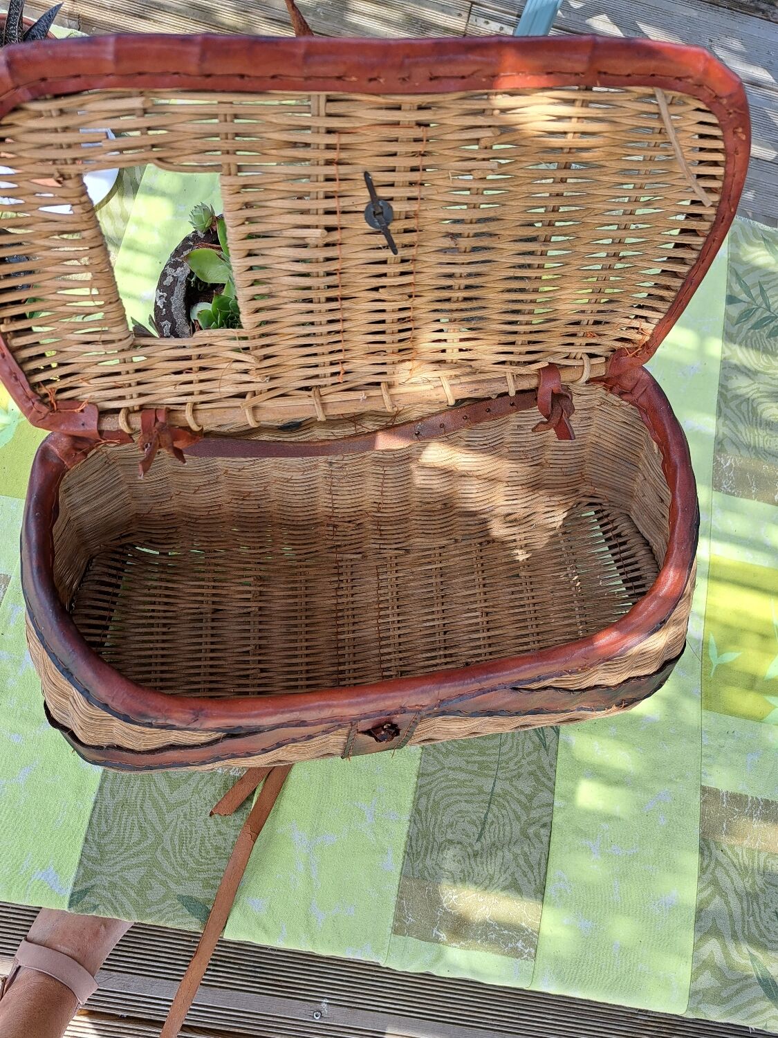 Old fishing basket