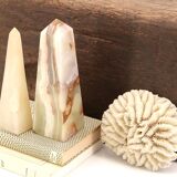 Stone obelisks paperweight, 1970s