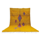 Handmade natural wool rug, size 150 x 260 cm