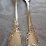 Christofle Marly, 10 silver metal oyster forks