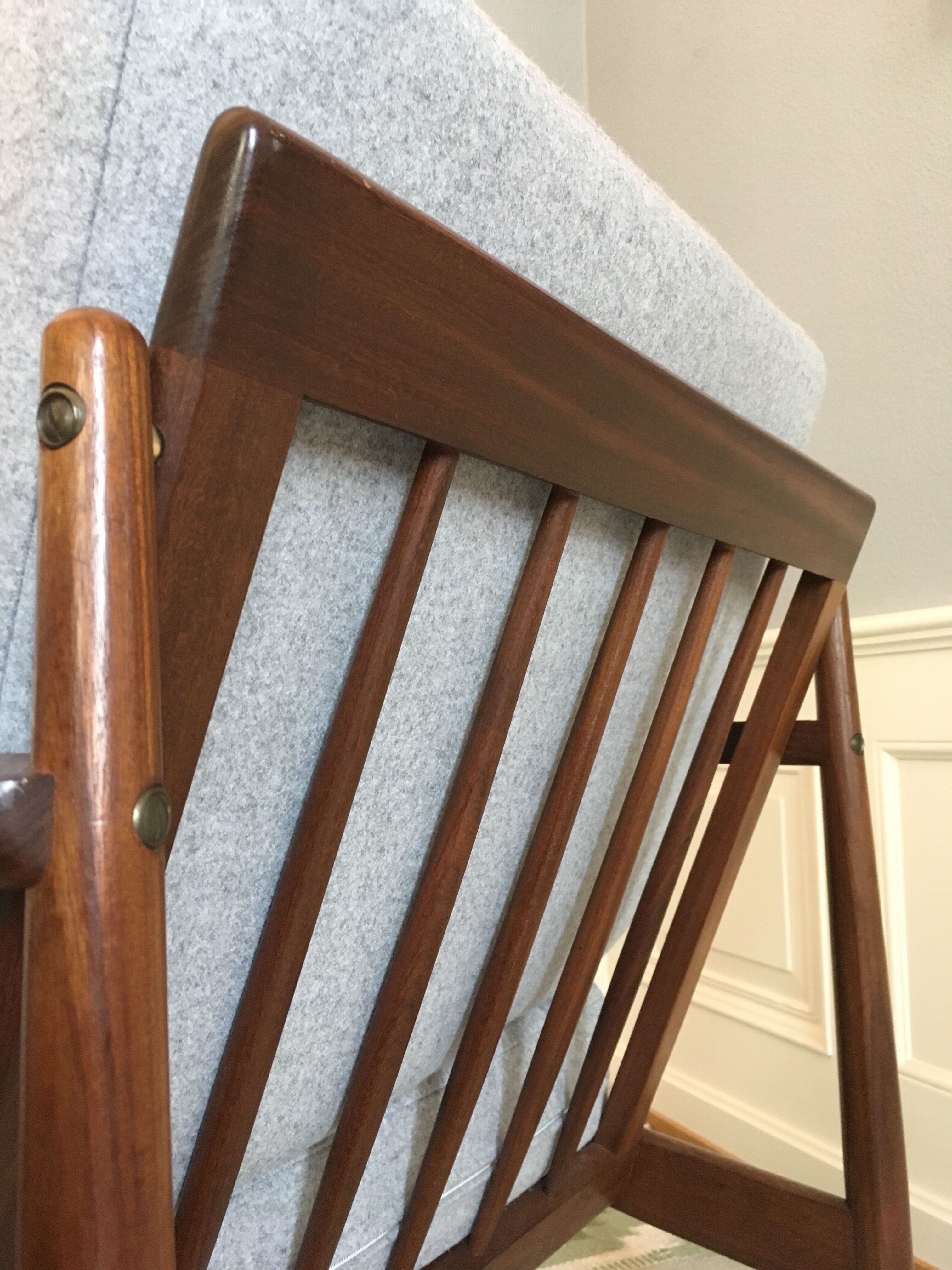 Danish midcentury teak easy chair by Arne Vodder