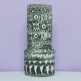 vintage green & beige West Germany vase Spara