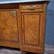 Sideboard in burl and marble – Transition Louis XV / Louis XVI