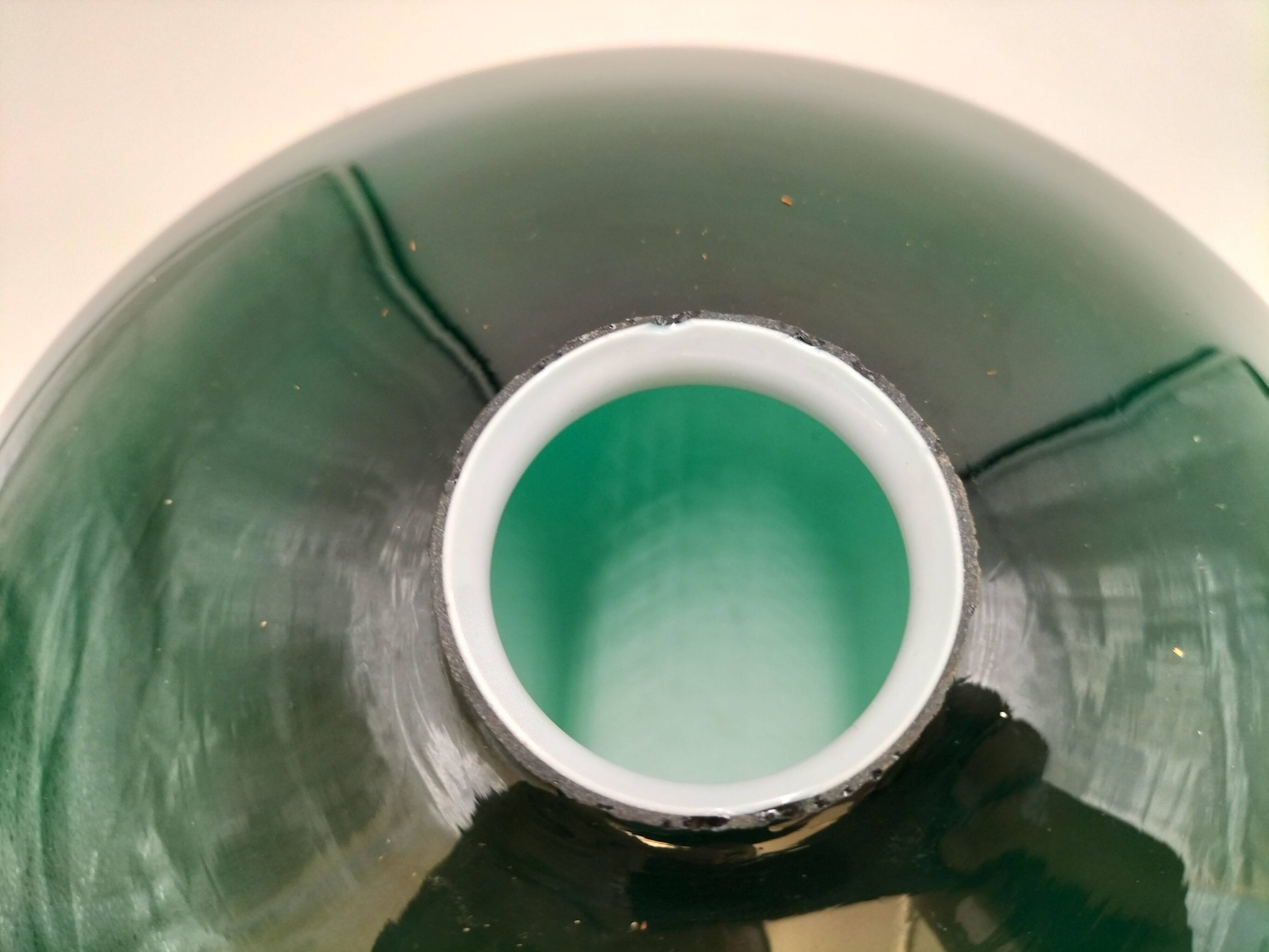 Green opaline pendant lights