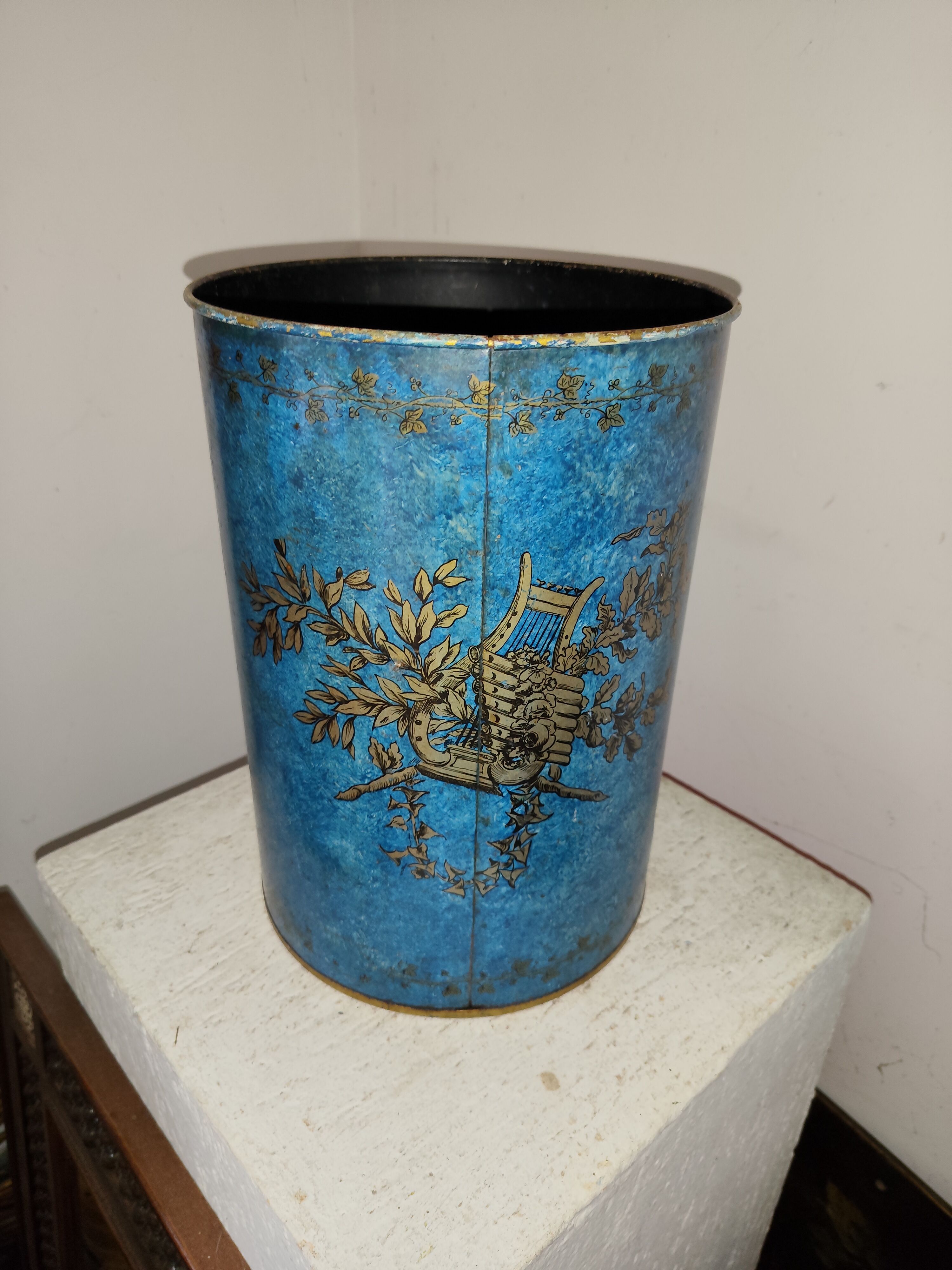 Paper bin metal Italy 1960s