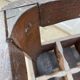 Authentic vintage 1970s wooden bottle holder crate
