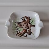 Porcelain ashtray cup with birds