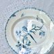 Oval dish 19th century Gien iron earth "Provençal" birds swallows