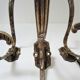 Four patères bronze patinated leafy décor early 20th century