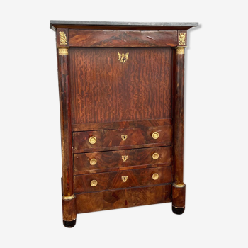 Mahogany secretary of the empire period xix century