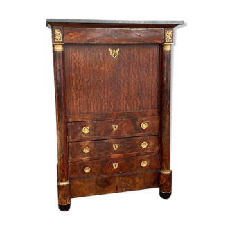 Mahogany secretary of the empire period xix century