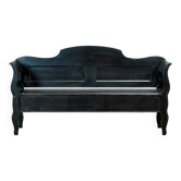 Antique pine drop-top bench, 1900s