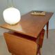 Vintage Scandinavian desk with a floating top and splayed legs - 1960.
