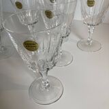 Lot of 6 Cristal d'Arques glasses