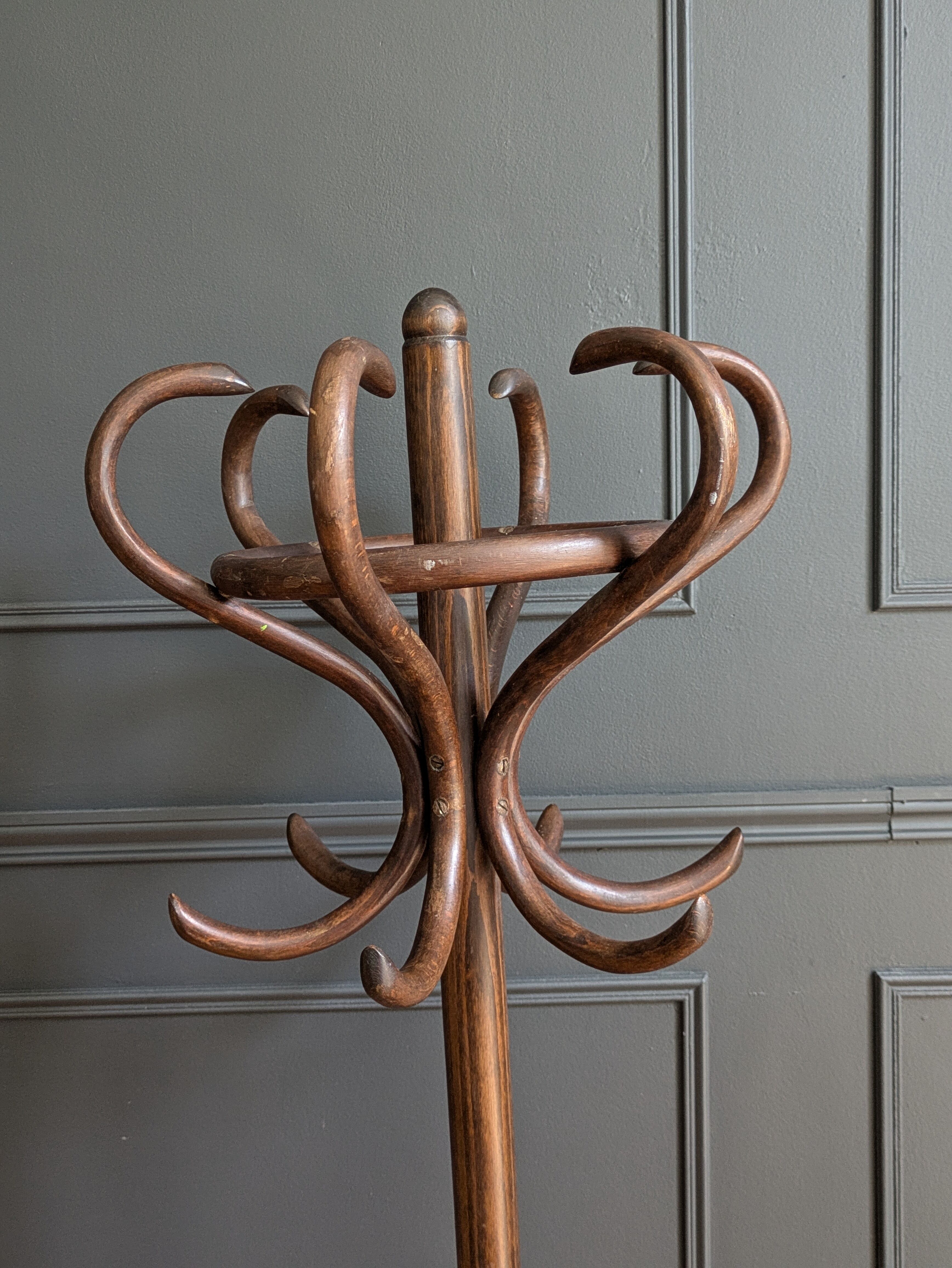 Parrot coat rack for a child's room attributed to Thonet.