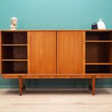 Buffet haut en teck, design danois, années 1960, production : Danemark