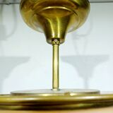 2-light brass ceiling light