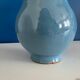blue glazed ceramic carafe / blue glazed ceramic vase