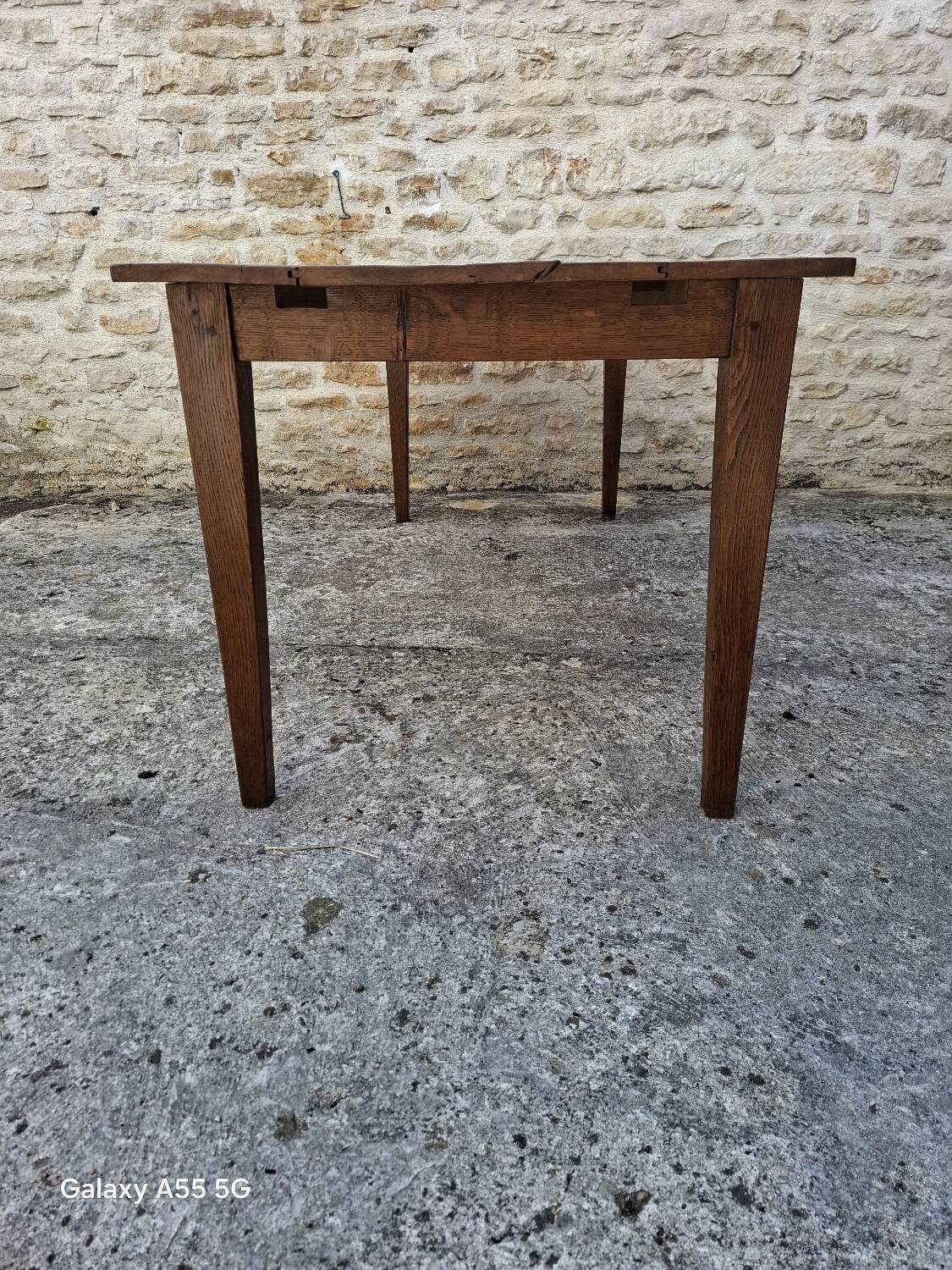 Weathered farm table