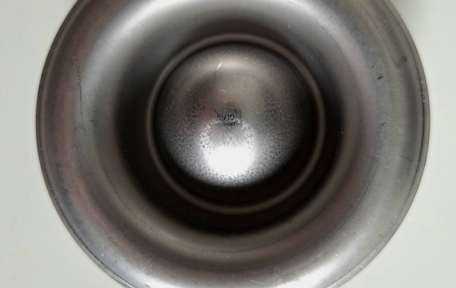 Vintage stainless steel egg cup