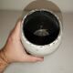 Vase with graphic decoration, vintage ceramic, 50-60's