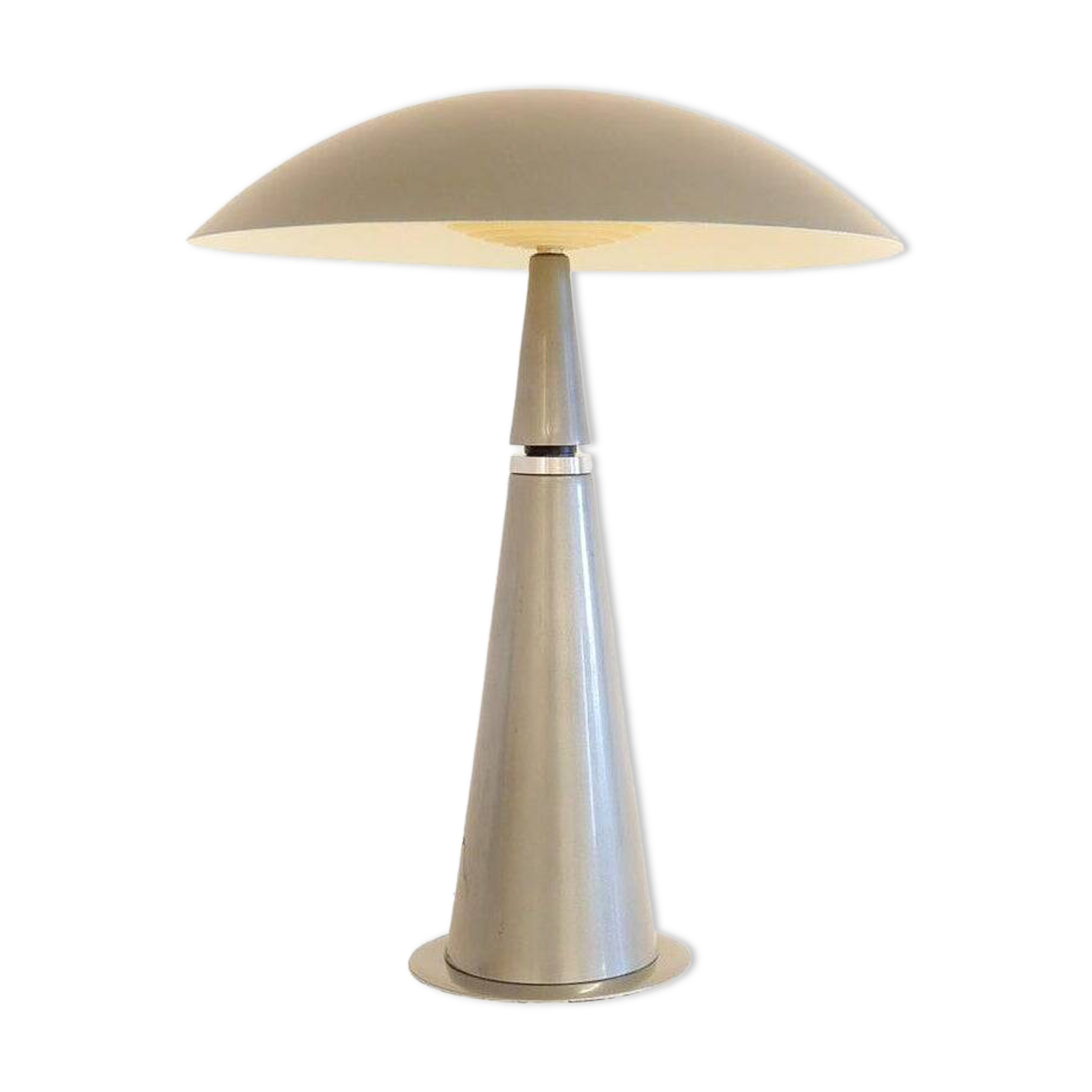 Lampe de table époque spatiale Aluminor France années 1990