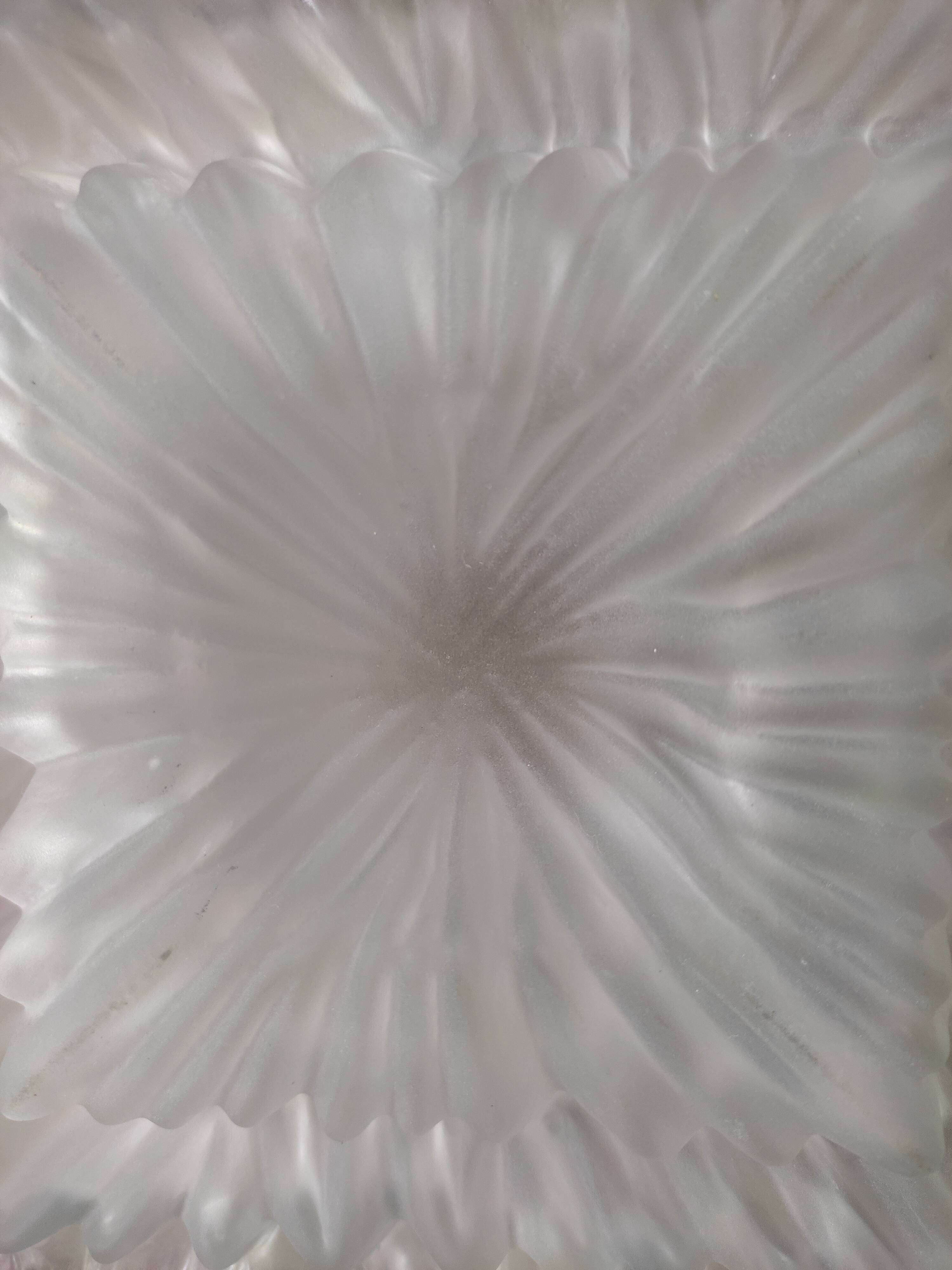 Glass square ceiling light