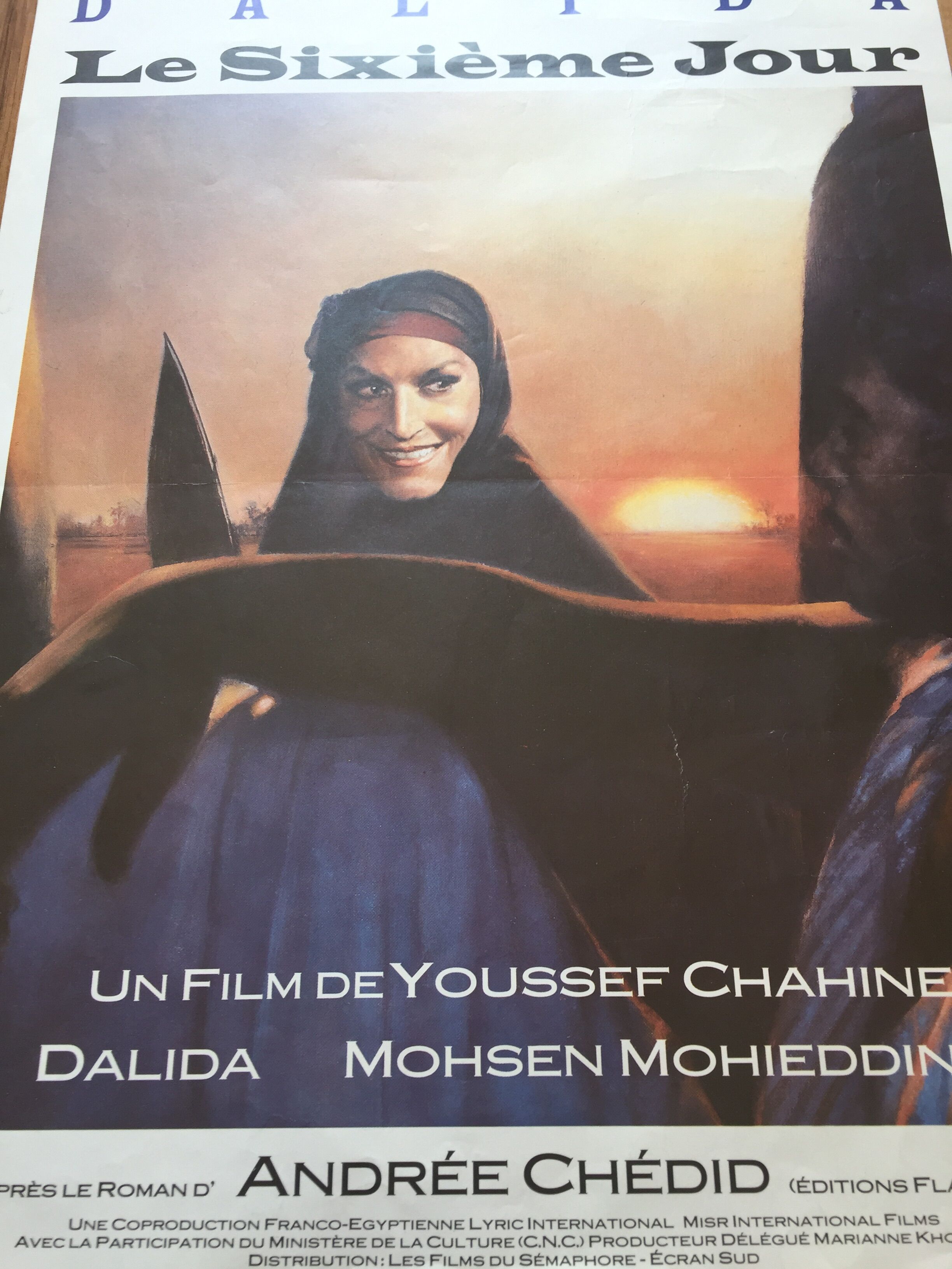 Poster of the film "The Sixth Day" with Dalida
