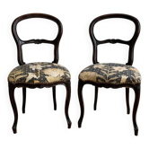 Paire de chaises style Louis Philippe