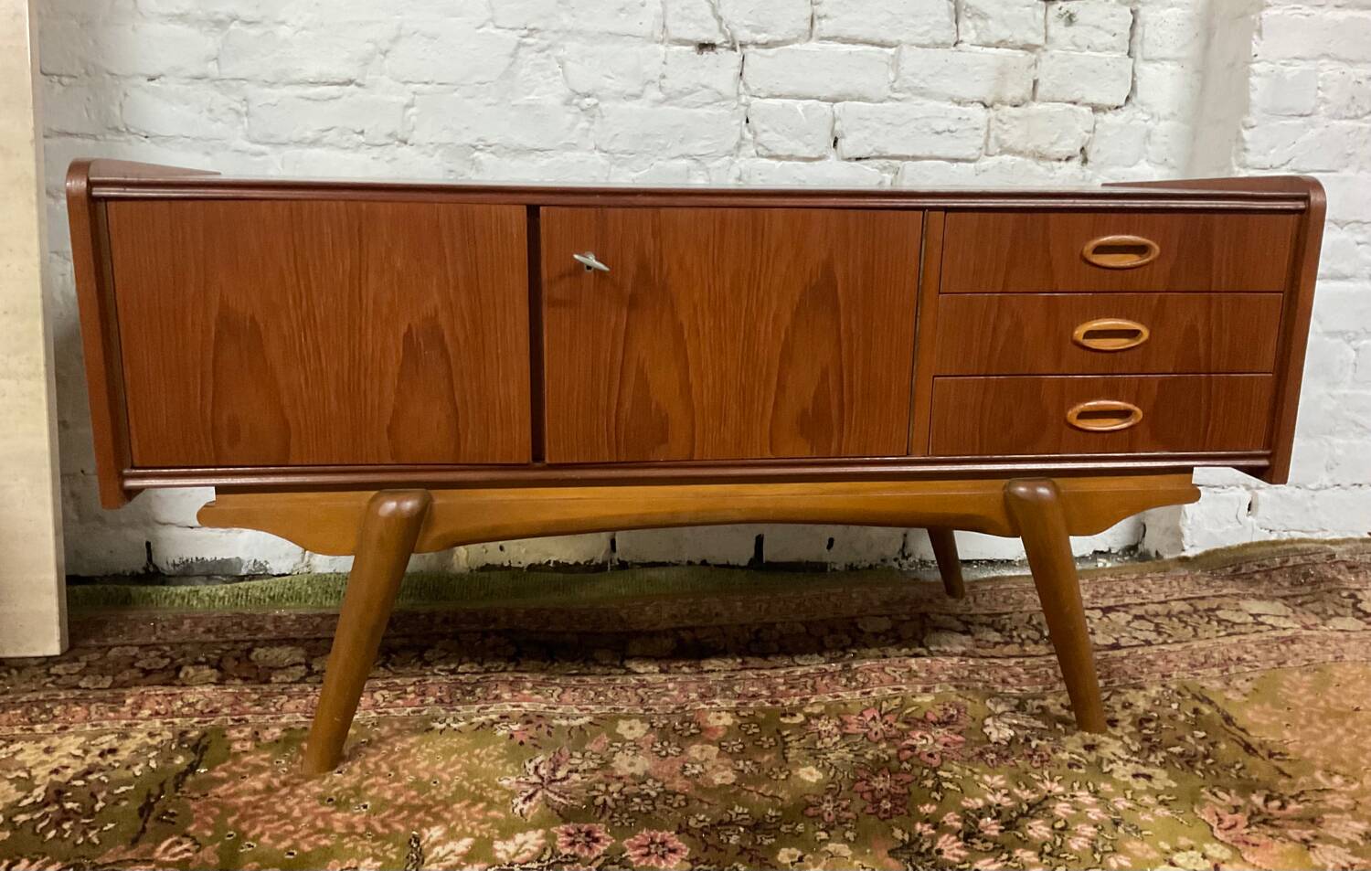 Scandinavian teak TV cabinet sideboard from the 60s