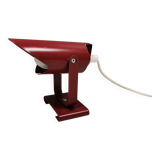 Small delicious wall lamp in Bordeaux red color from the 1980s