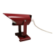 Small delicious wall lamp in Bordeaux red color from the 1980s