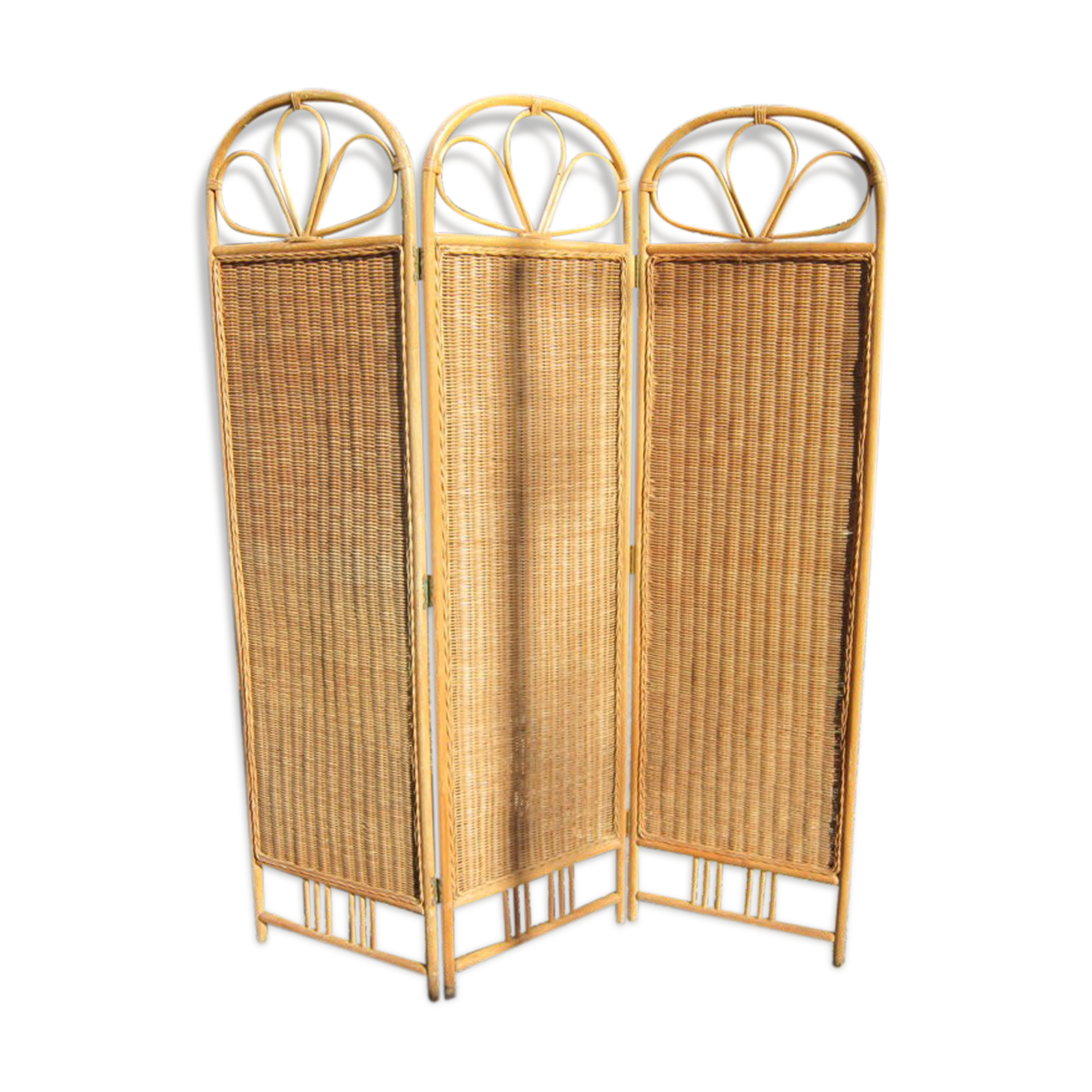 Rattan screen 70-80's