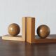 Mid-Century Modern Wooden Bookends, 1950s, Set of 2