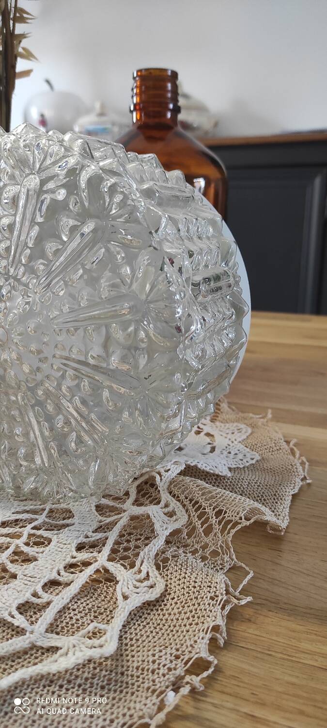 Duo vintage glass ceiling light
