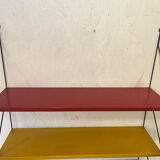 Metal string wall shelf