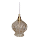 Vintage globe pendant in molded glass