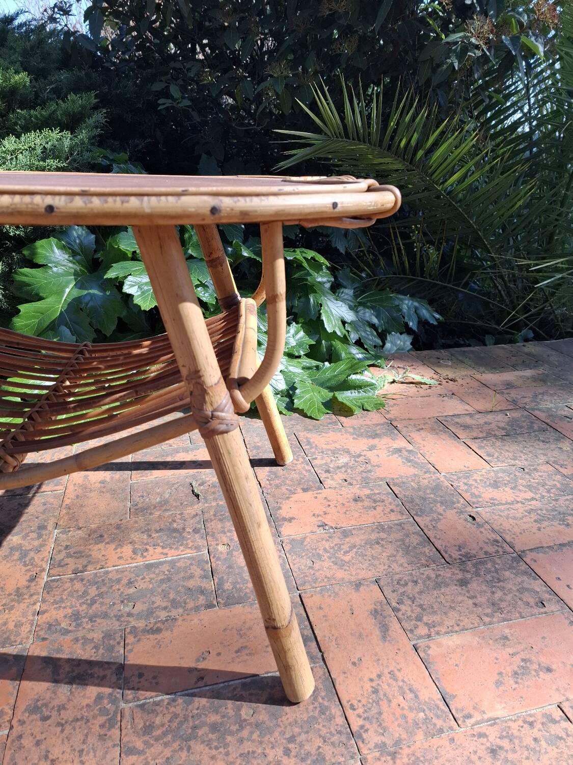 Table basse "Citron" rotin dlg Janine Abraham