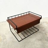 Wall-Mounted Nightstand – Mid-Century Teak