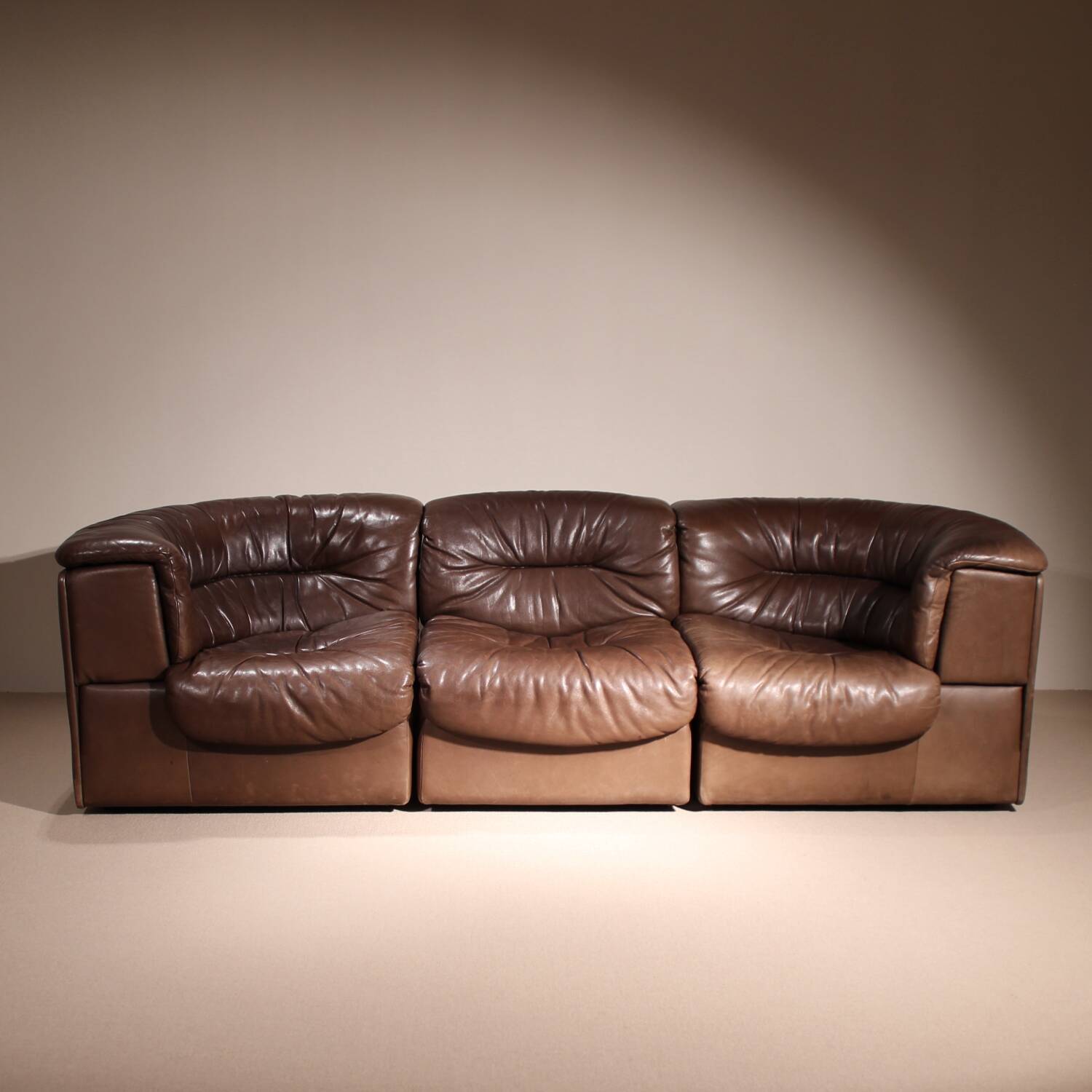 Canapé en cuir modulaire 'DS-14' par De Sede | Suisse années 1970