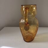 Cruche chouette en verre, 1970