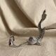 Silver fish wall hook