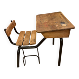 Vintage school desk – DeLagrave Paris, 1950