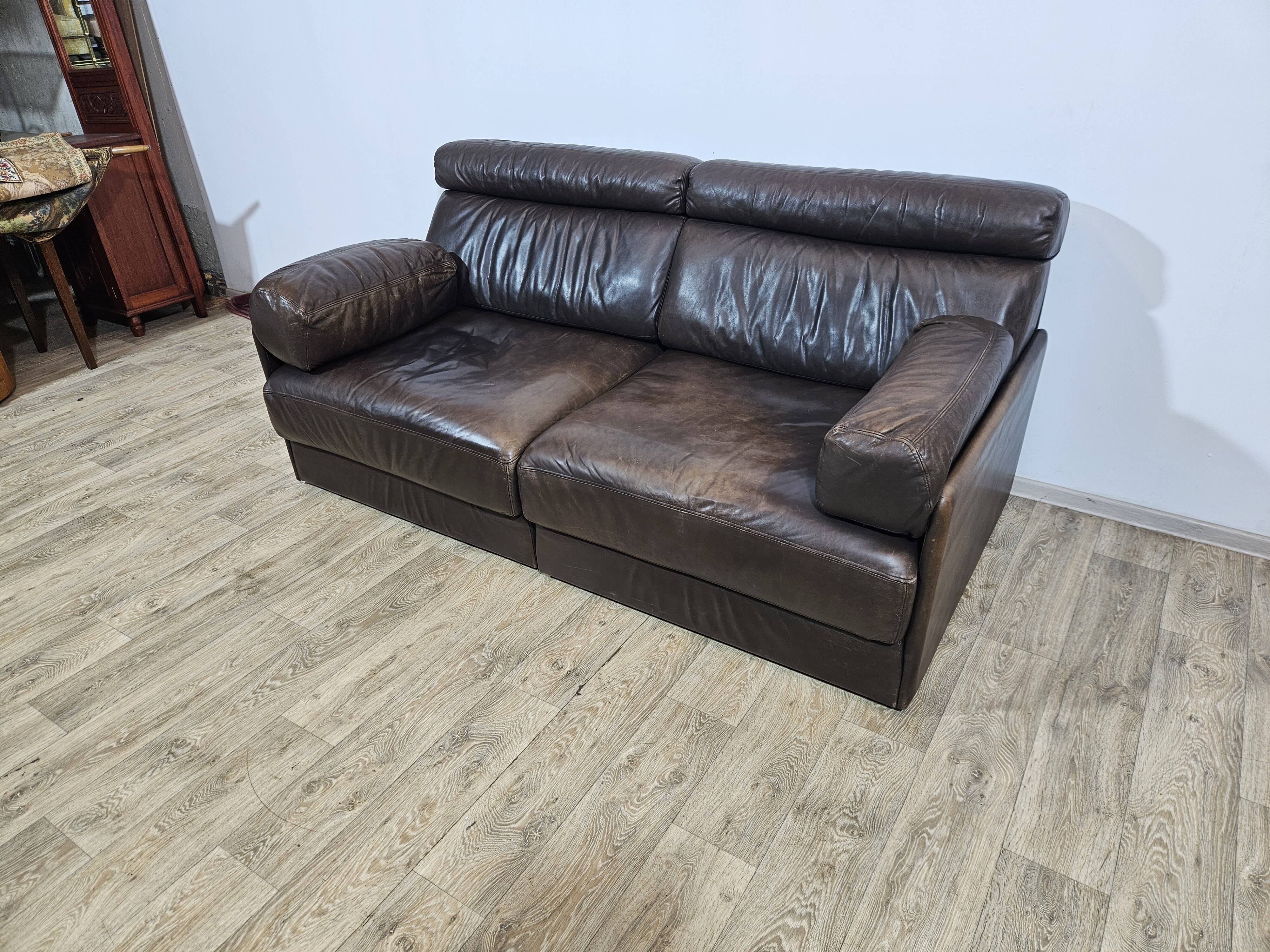 De Sede DS76 sofa, Switzerland, 1970s.