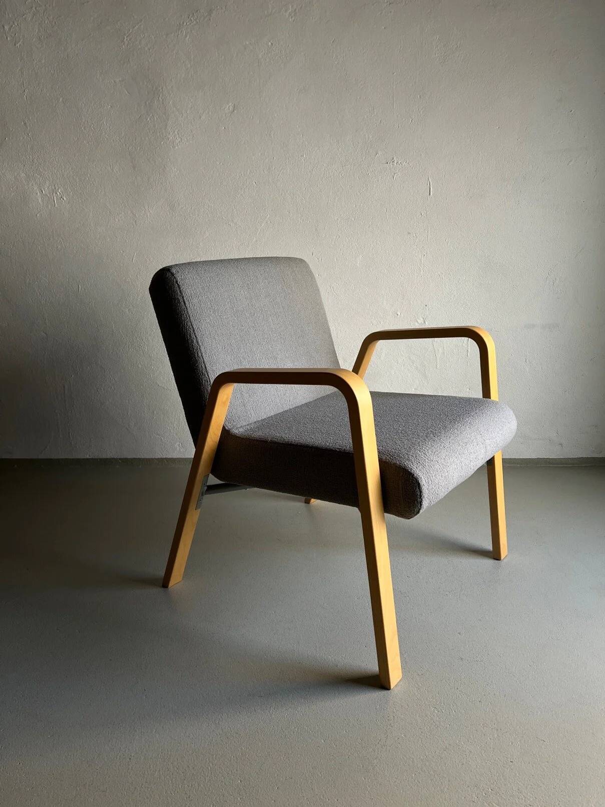 Scandinavian gray easy chair | 1980s