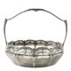 Art Nouveau basket, silver-plated brass, WMF, Germany, early 20th century