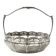 Art Nouveau basket, silver-plated brass, WMF, Germany, early 20th century