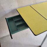 Yellow formica extension table