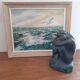 Tableau vintage marine mouette